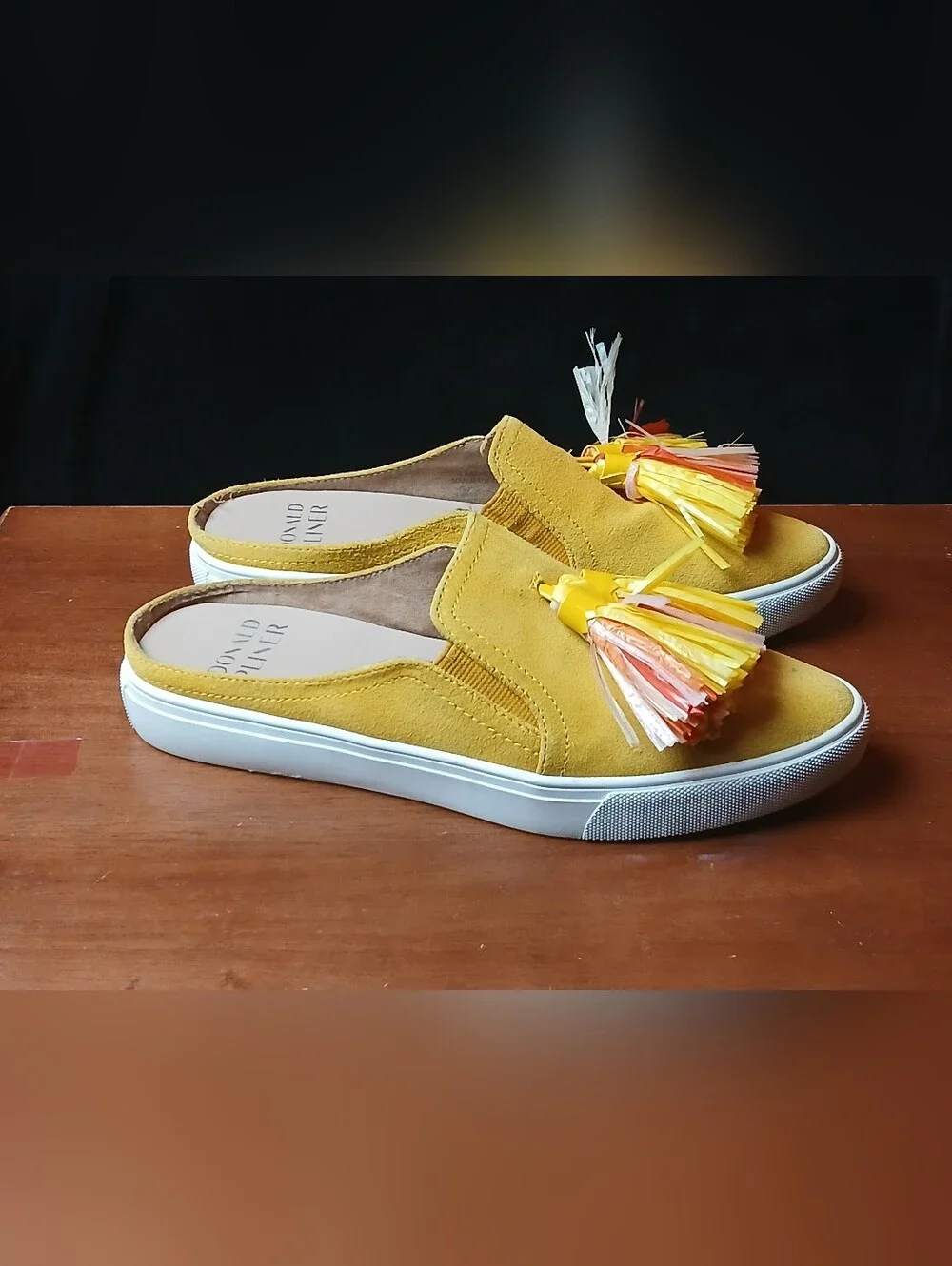 Donald J. Pliner Kids Yellow Tassel Slip-On Shoes - Picture 3 of 15